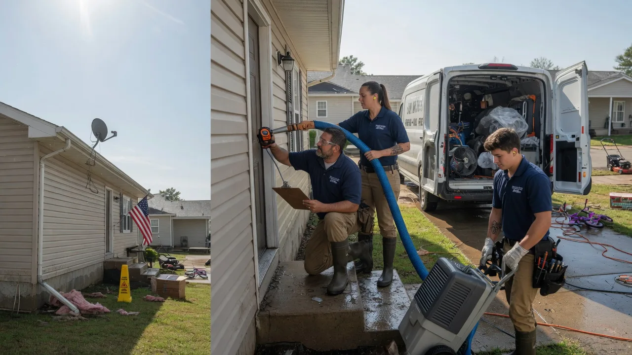 Ceiling Water Damage Restoration in Clark, MO near me